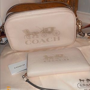 Authentic Coach Jes Crossbody with matching wallet